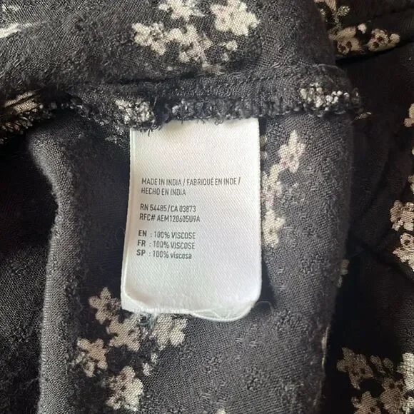 SM298 American eagle outfitters short sleeve floral dress - Picture 9 of 9